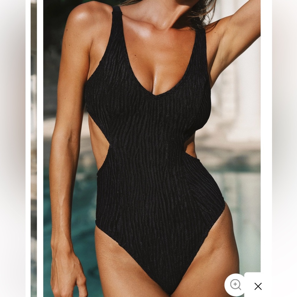 NWT Yukari Women's Black One-Piece Swimsuit Bathing suit